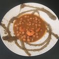 El cooksnap de Raul GP cuando hizo Garbanzos con langostinos.