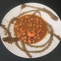 El cooksnap de Raul GP cuando hizo Garbanzos con langostinos.