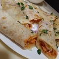 Aamna Saad's cooksnap of when they made Boti paratha roll.