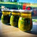 El cooksnap de Arianne cuando hizo Pesto de nueces y albahaca fresca - ideal para Batch Cooking.