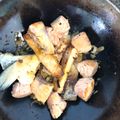 El cooksnap de Robertogro cuando hizo Salmón con setas al wok.