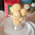 Princess Amrah's cooksnap of when they made Coconut laddo.