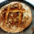 tonyvio's cooksnap of when they made skye's almost-as-good-as-bakery, crusty italian bread.