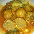 El cooksnap de Alejandra Esquivel cuando hizo Albóndigas de soja texturizada (veganas).
