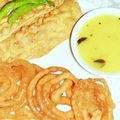Indu Tyagi's cooksnap of when they made Gujarati Fafda.