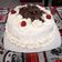 El cooksnap de Veronica Pippe cuando hizo Torta Selva Negra con frutillas.