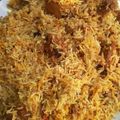Umme Ahmad's cooksnap of when they made Chicken biryani.