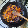 El cooksnap de Viviana Armelino cuando hizo Buñuelos de coliflor y zanahorias sin gluten al horno.
