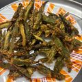 Durreshahwar Khan's cooksnap of when they made Kurkure bhendi.