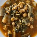 El cooksnap de Maripa cuando hizo Garbanzos con acelga y pimentón dulce.