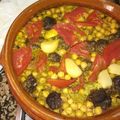 El cooksnap de Yani cuando hizo Arroz al horno con morcilla de cebolla y garbanzos.
