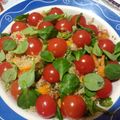 El cooksnap de Adela Alonso Gallegos cuando hizo Ensalada de quinoa y rosas.