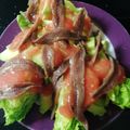 El cooksnap de Cristina cuando hizo Cogollos con aguacates y anchoas al vinagre de módena.
