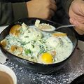 El cooksnap de Andrea Sánchez cuando hizo Changua Bogotána.