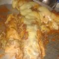 El cooksnap de Maga ☺ cuando hizo Canelones de jamón y queso con salsa bolognesa .