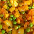 Aarti Jain's cooksnap of when they made Aloo matar gobhi.