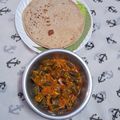 Harsha Solanki का कुकस्नैप जब उन्होंने दही भिंडी और मल्टीग्रेन रोटी (Dahi Bhindi aur multigrain roti recipe in hindi) बनाया था।