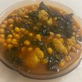 El cooksnap de Eduardo Agudo Alba cuando hizo Potaje de garbanzos con mollejas y espinacas.