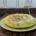 El cooksnap de Ari Rodriguez cuando hizo Tortilla de calabacín.