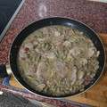 El cooksnap de basiliolmo cuando hizo Solomillo de cerdo con jamón y habas.