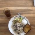 El cooksnap de Diana Morales cuando hizo Espaguetis con salsa de champiñones.