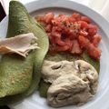 El cooksnap de Boris Dante Salinas Menares cuando hizo Panqueques integrales de Espinaca.
