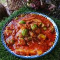 Cooksnap Julia ALeen Aireish semasa beliau membuat Kentang, Petai,Bilis Berlado.
