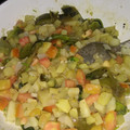 El cooksnap de Manuel Bueno cuando hizo Papas con Rajas de Chile Poblano.