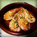 El cooksnap de Noemí cuando hizo Langostinos al horno.