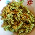El cooksnap de Gretty Salazar cuando hizo Pasta corta con aguacate y maíz.