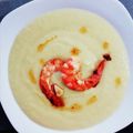 El cooksnap de FVT cuando hizo Crema de puerros con langostinos.
