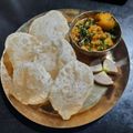 Sushmita Chakraborty's cooksnap of when they made লুচি আলুর দম (Luchi aloor dum recipe in bengali).