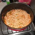 El cooksnap de Ektor Ernandes cuando hizo Tinga de Pollo.