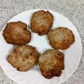 El cooksnap de Alicita cuando hizo Filetes rusos, con manzana 🍏 al horno. Sanísimos!!!!.