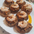 El cooksnap de Manolo Guerrero cuando hizo Champiñones Rellenos de Gambones al Ajillo 🧄.