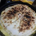 El cooksnap de Laura Gomez cuando hizo Tarta de jamón y queso completa.