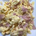 El cooksnap de astrid badia cuando hizo Huevos revueltos con jamón.