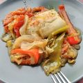 El cooksnap de boladeras cuando hizo Bacalao al horno sobre cama de verduras.