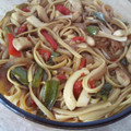 El cooksnap de Elena C cuando hizo Spaghetti con sepia y salsa picante.