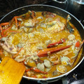 El cooksnap de Ana Perez cuando hizo Arroz con bogavante.