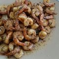 El cooksnap de Alexis Betancourt cuando hizo Camarones al mojo de ajo.