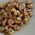 El cooksnap de Alexis Betancourt cuando hizo Camarones al mojo de ajo.