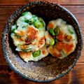 ろくろ's cooksnap of when they made 枝豆入り！豆腐とはんぺんのふわっと焼き！.