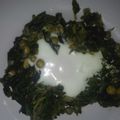 El cooksnap de Vero cuando hizo Huevos en cama de arbejas y acelga.