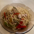El cooksnap de Eduardo Agudo Alba cuando hizo Spaghetti con verduras y pollo.