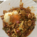 El cooksnap de José Lorenzo cuando hizo Habitas con huevo escalfado.