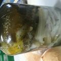 El cooksnap de Carlos Campana cuando hizo Pencas de acelga en conserva.
