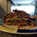El cooksnap de Acuariana cuando hizo Lasaña de berenjena.