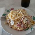 El cooksnap de SuperDesyLaChef cuando hizo Espaguetis a la carbonara.
