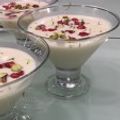 El cooksnap de Alfonso Cañero cuando hizo Sopa	de	chocolate blanco	con	pistachos	y	granada.